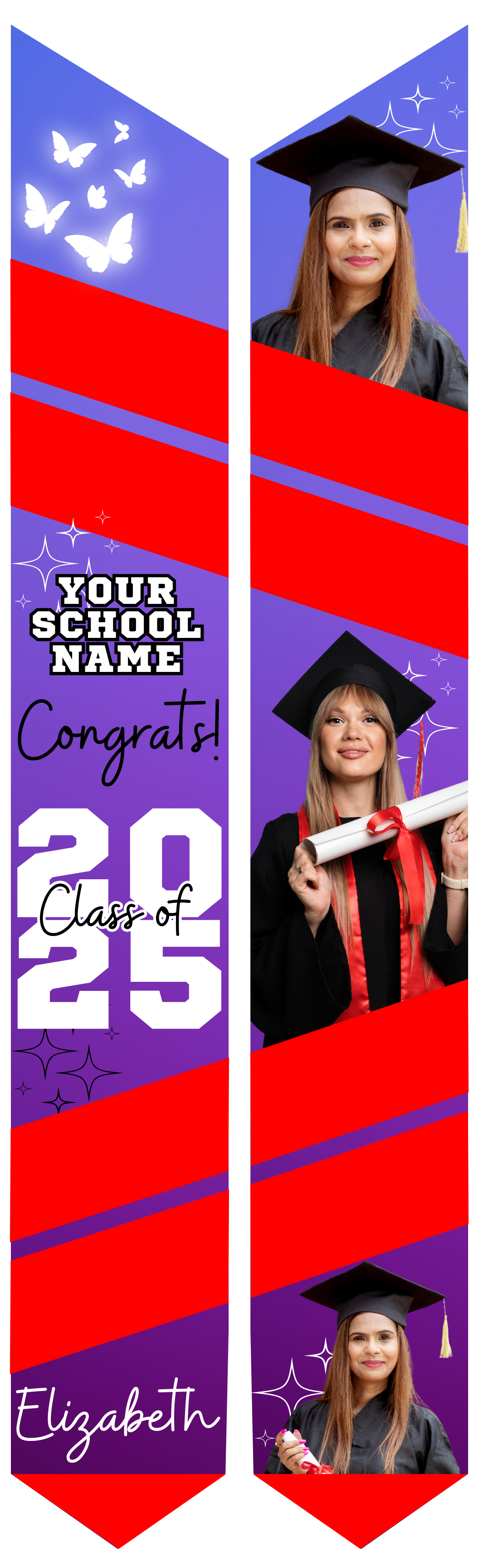 Best-selling graduation stoles in Houston – custom designs for an unforgettable milestone!