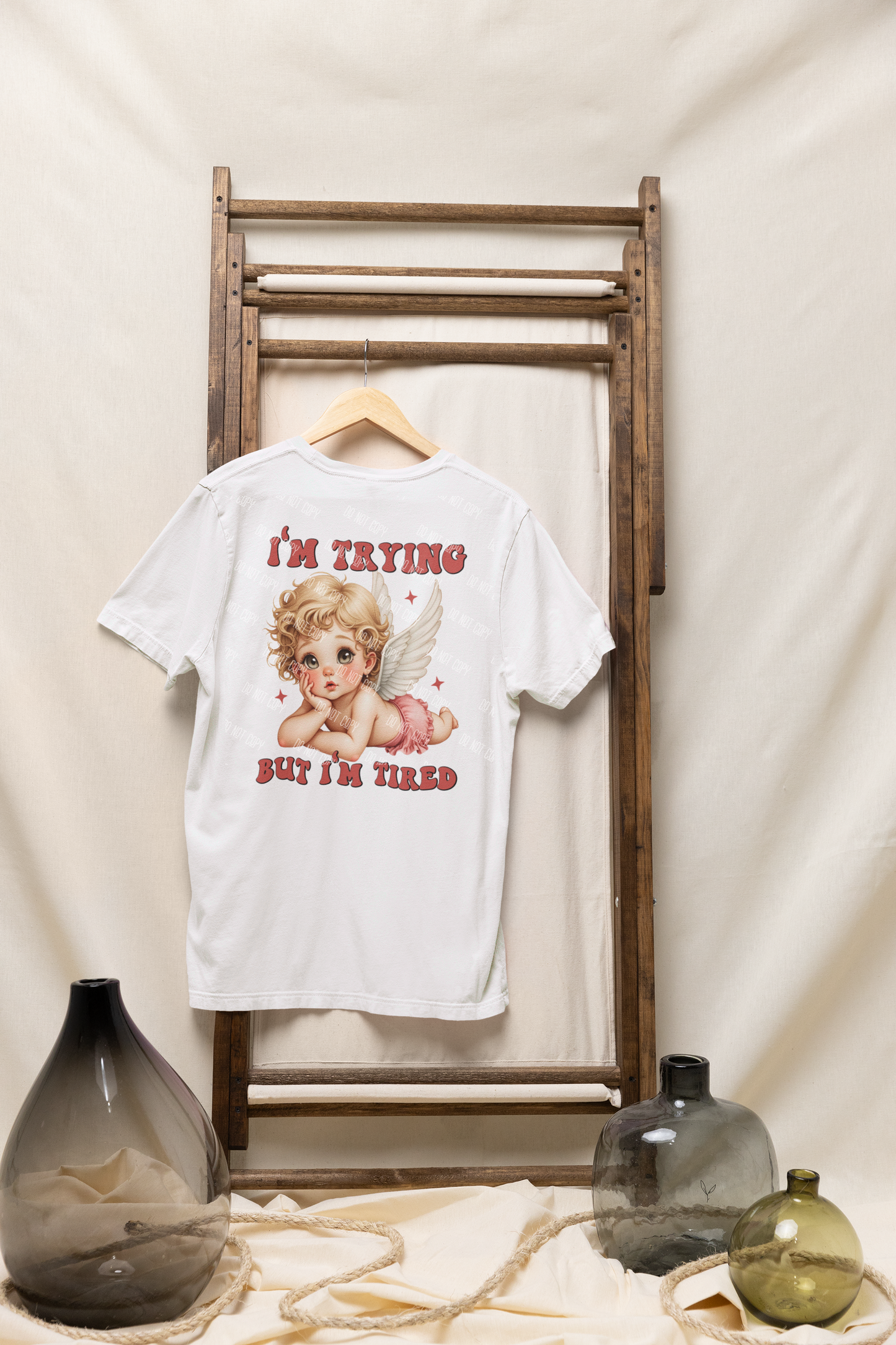 I'm Trying but I'm Tired Valentine T-shirt