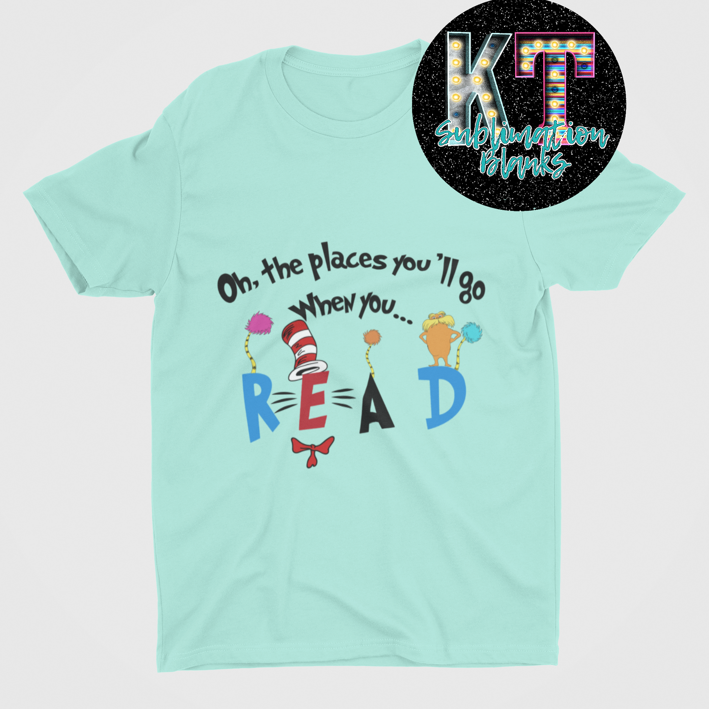 Oh the places you'll go when you READ Unisex T-shirt