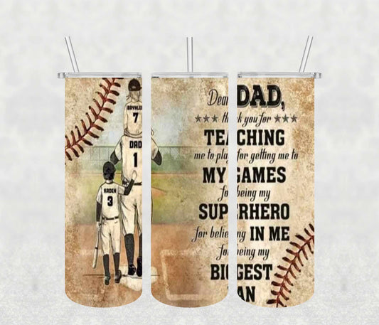 Dear Dad  20oz Tumbler