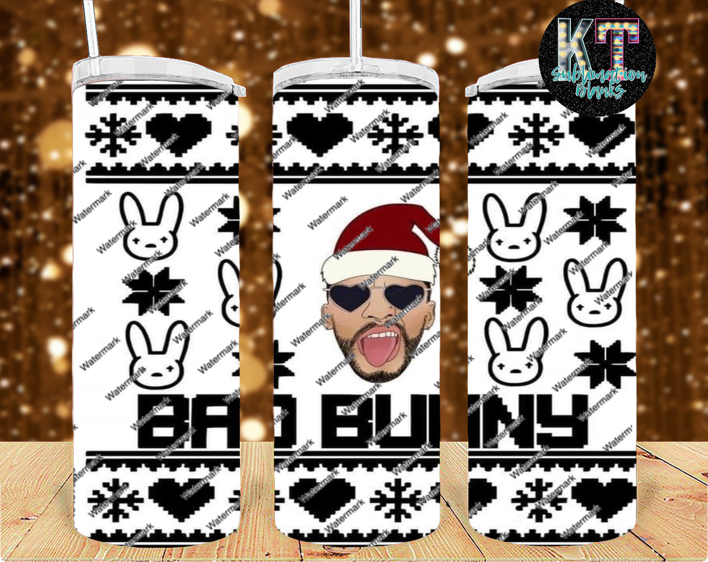 Bad Bunny Christmas 20oz Tumbler