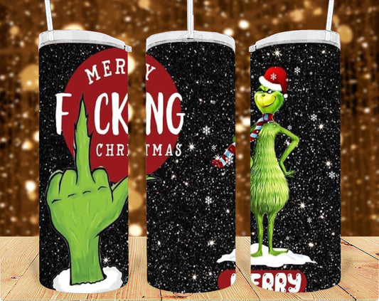 Merry F.. Christmas 20oz Tumbler