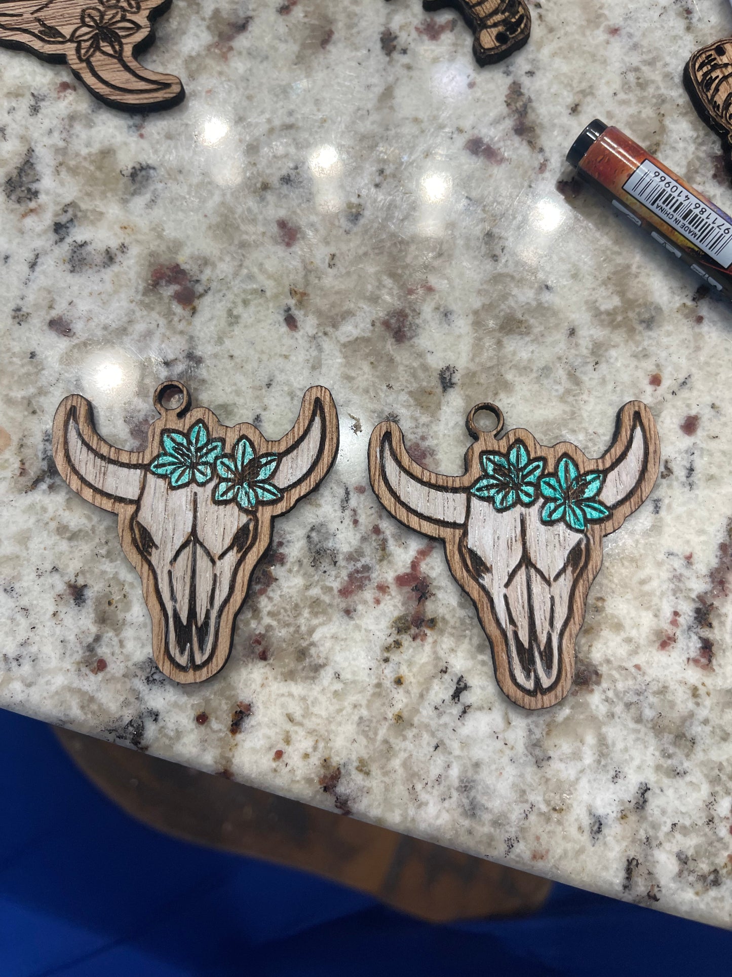 Bull Country Dangles Earrings