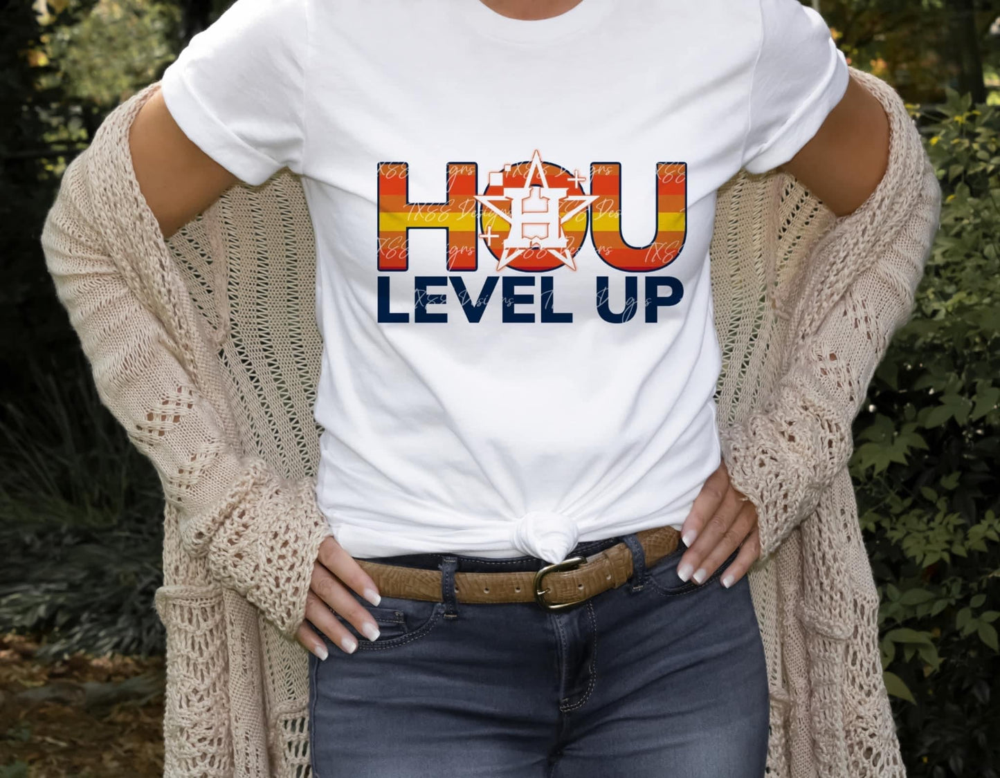 Hou Level UP Astros  Unisex T-shirt