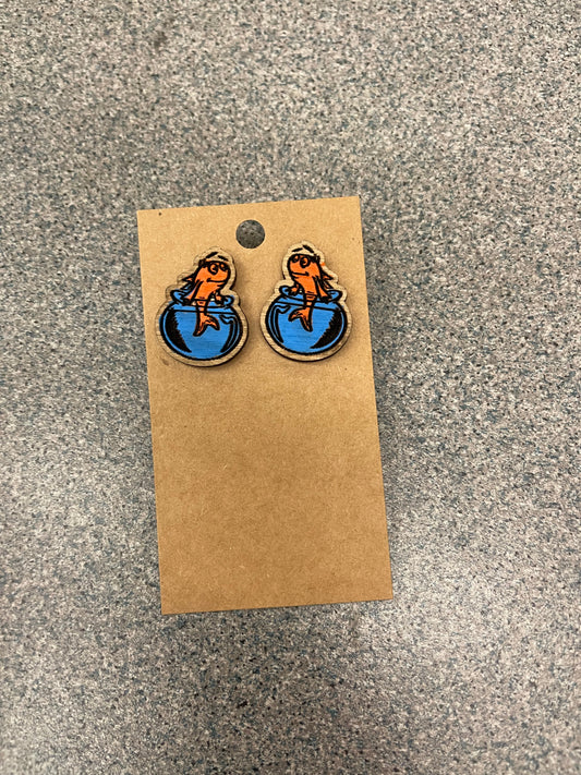 Dr. Seuss Stud dangle Earrings