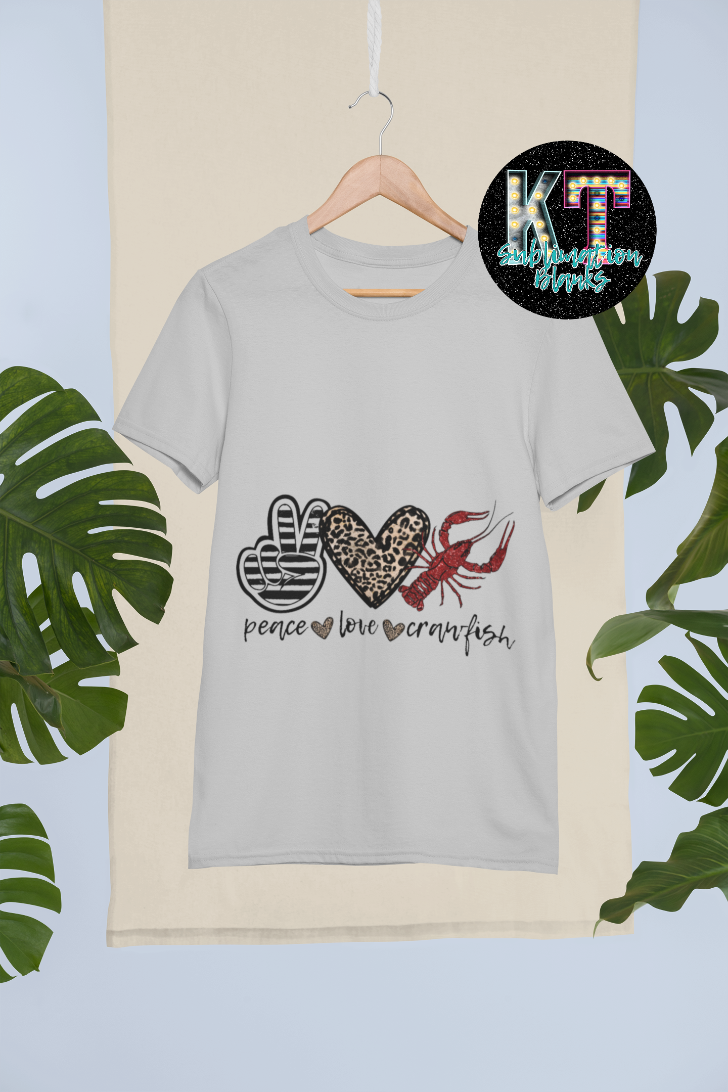 Peace Love Crawfish Unisex T-shirt