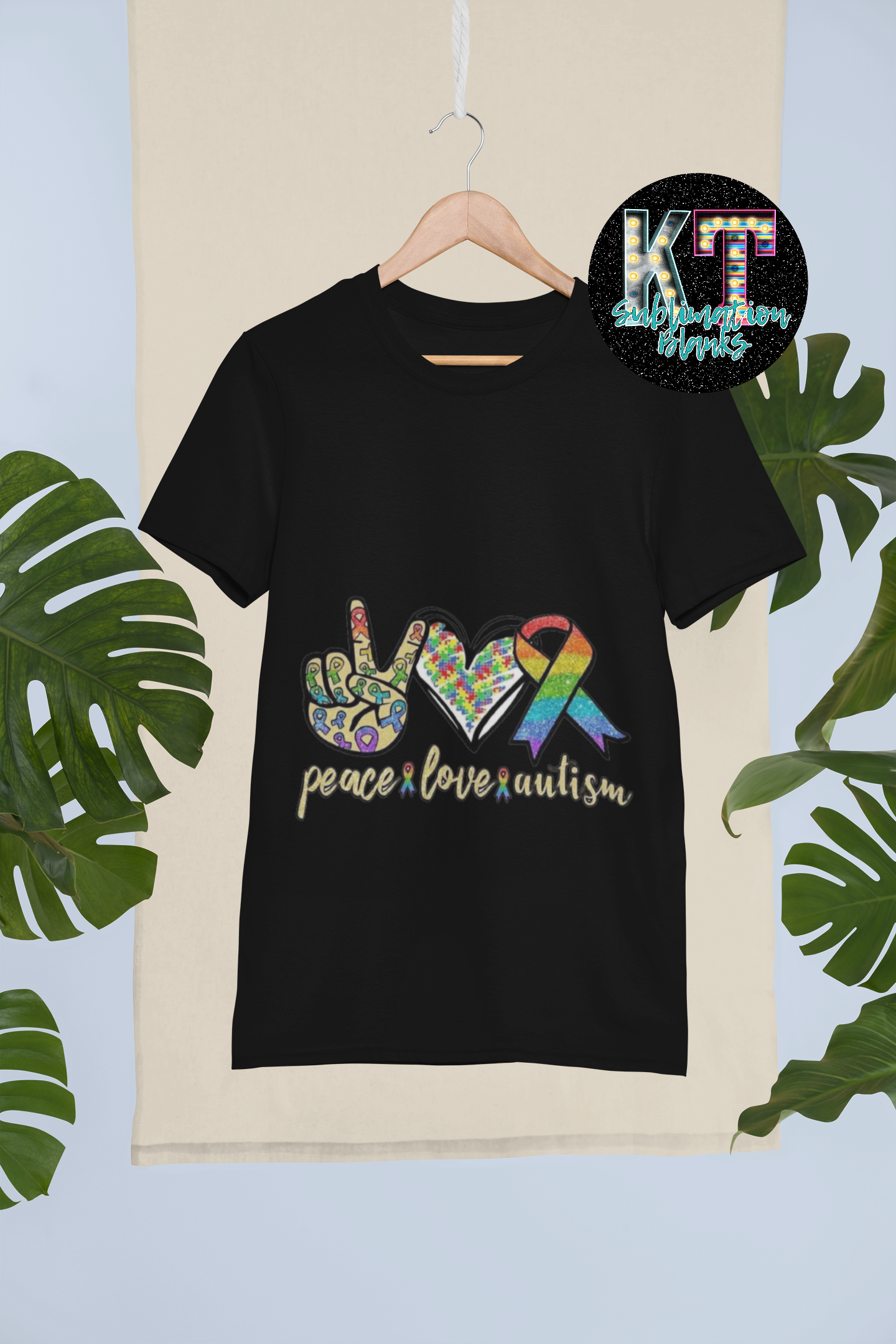 Peace Love Autism Unisex T-shirt