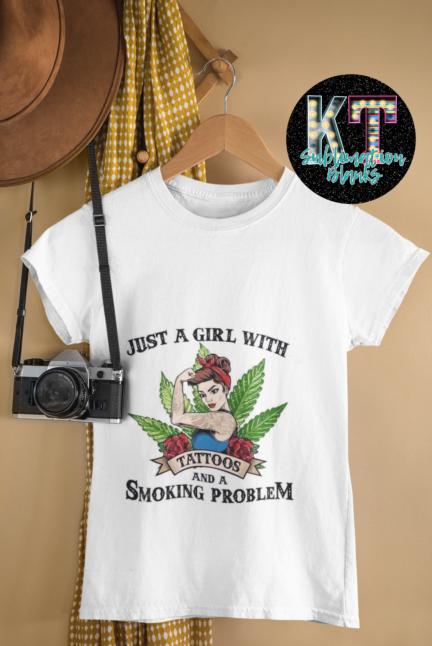 Just a Girl Sublimation Print
