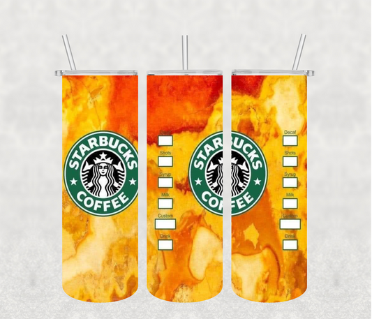 Yellow Starbucks 20oz Tumbler